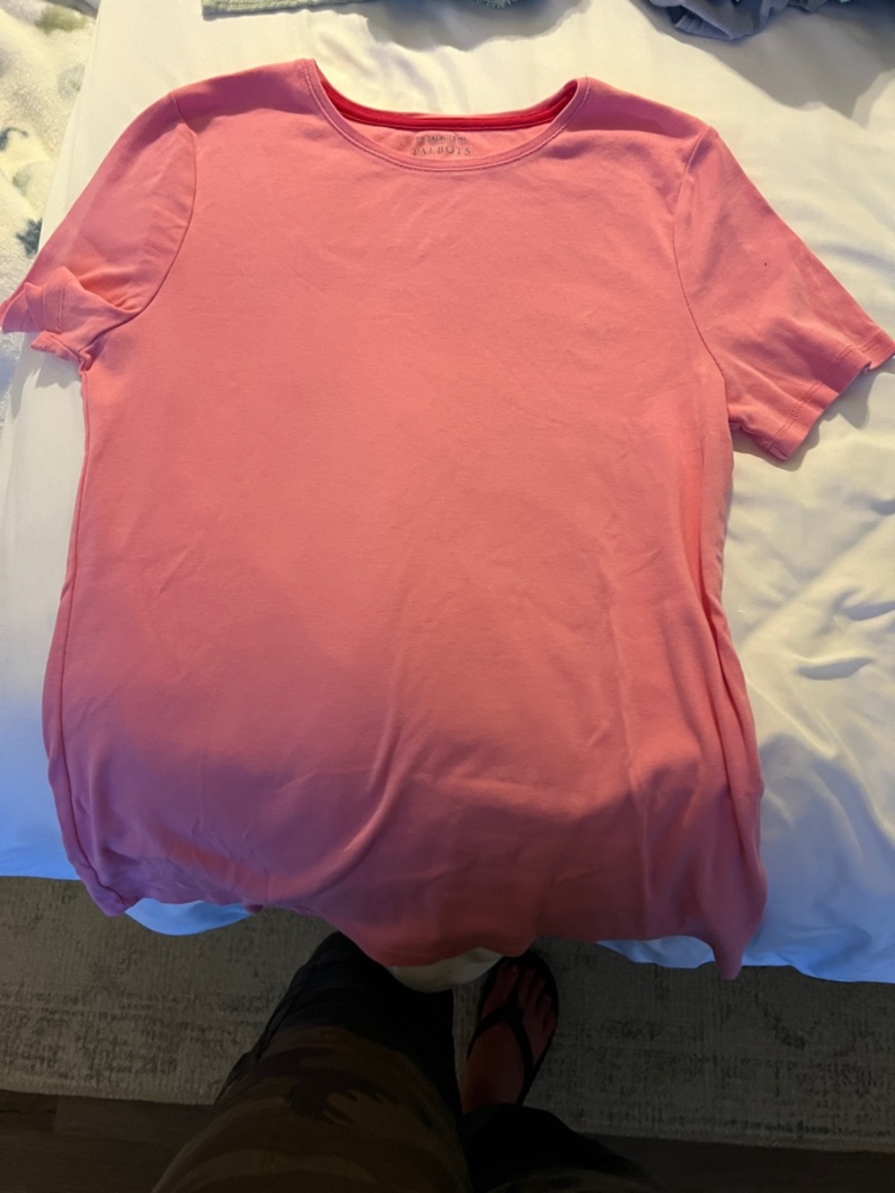 Talbots Pink Crewneck Short Sleeve Tee